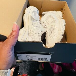 New Balance Kids' Cream Sneakers